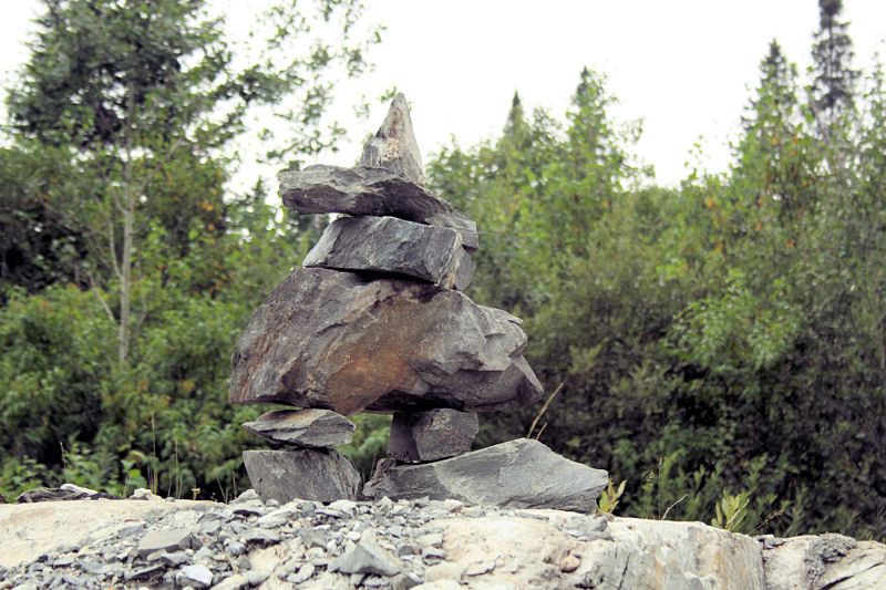 Inunnguaq: rocks piled in the shape of human forms Inunnguaq: rocks piled in the shape of human forms