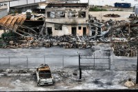 Burnt Offerings, photos taken after a series of violent explosions at a Dallas-based gas facility July 25th, 2007