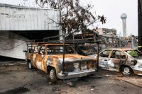 Burnt Offerings, photos taken after a series of violent explosions at a Dallas-based gas facility July 25th, 2007