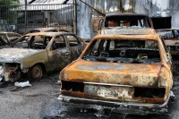 Burnt Offerings, photos taken after a series of violent explosions at a Dallas-based gas facility July 25th, 2007